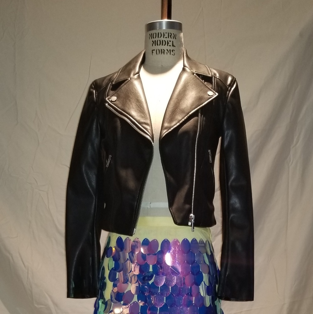 Faux Leather motorcycle Jacket